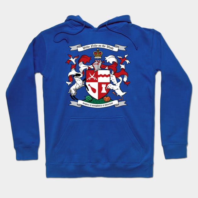 Willy Nilly Coat of Arms Hoodie by JosDigby